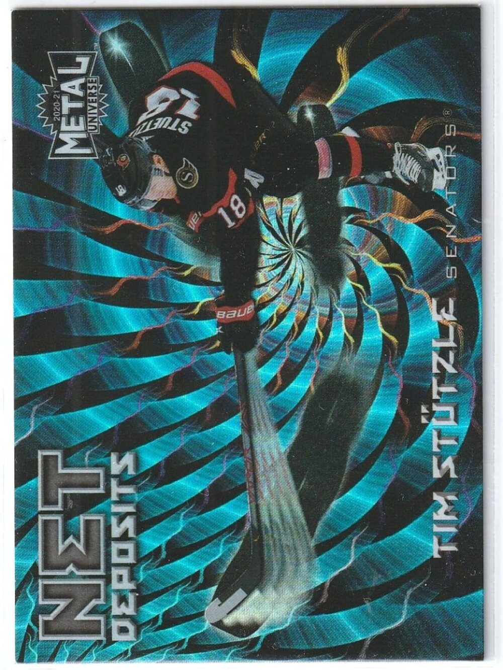 2020-21 TIM STUTZLE Metal Universe Net Deposits Rookie Card Insert #ND-8